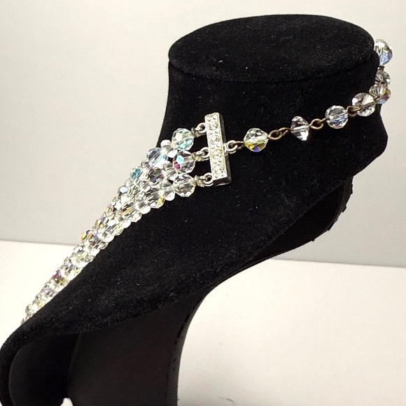 Crystal 3 Strand Necklace - Picture 7 of 10